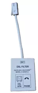 DSL Filter Excelsus technologies Inc. Excelsus Z-Blocker model Z-420UK-A DSL H - Picture 1 of 6