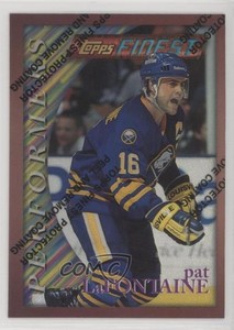 1995-96 Topps Finest Refractor Pat LaFontaine #40 HOF