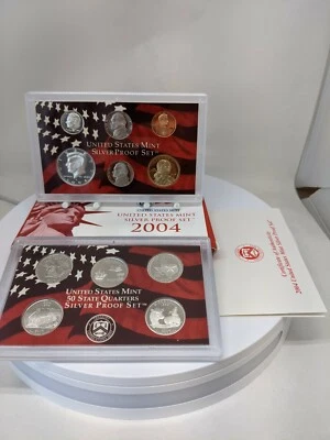 2004-S US Mint SILVER Proof Set With Original Government Packaging - Image 1 of 4