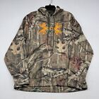 Under Armour Sweater Mens Extra Large Green Camo Hunting Pullover Sweatshirt