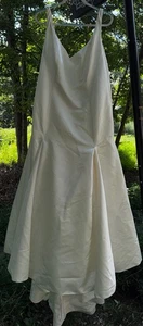 Vestido de novia David’s Bridal 20W nuevo con etiquetas para mujer marfil satinado 9MB3652 Plus - Imagen 1 de 11
