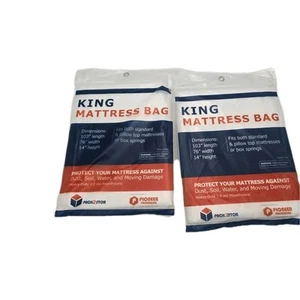 Moving Supplies 2x King Universal Mattress Bags New  - Picture 1 of 2