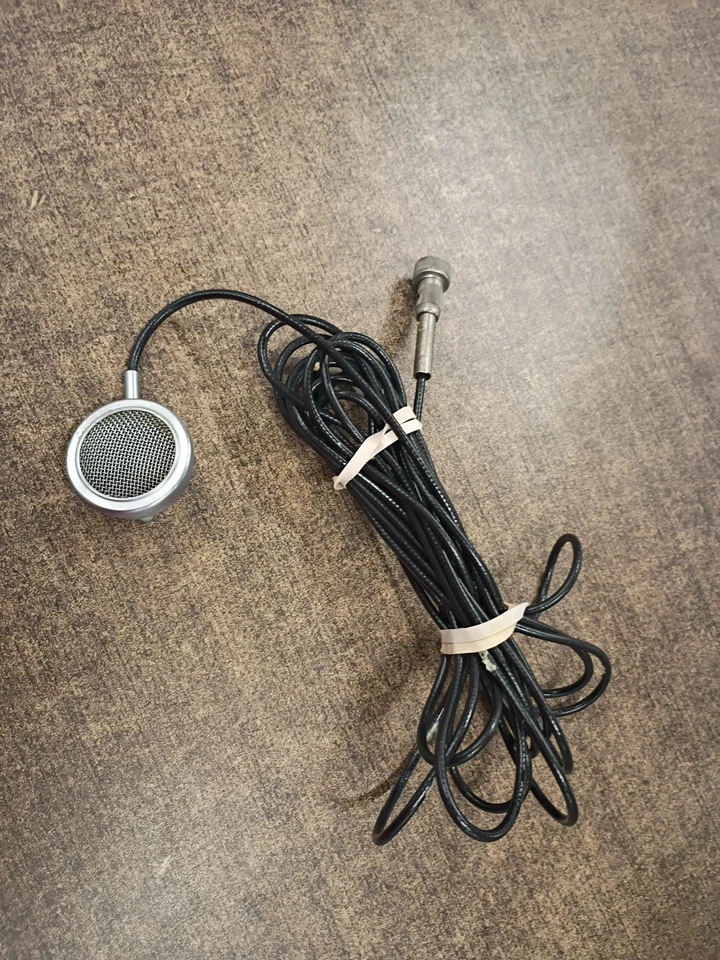 Antikes Wender Anstecknadel Mikrofon L 40 in gutem Zustand 19 Fuß Zweidrahtkabel - Bild 1 von 4