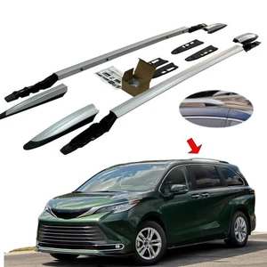Luggage Roof Rail Rack Aluminum Fits For Toyota Sienna XL40 2019-2025 New Upgrad - Picture 1 of 8