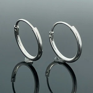 CREOLEN Ø CA. 12 MM AUS 925/- SILBER  SCHMUCKJAGD - Bild 1 von 3