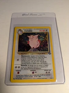 Clefable 1/64 Jungle Holo Moderately Played *Crease* Scratches* - Picture 1 of 10