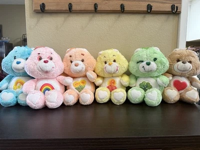 Vintage Care Bears Lot of 7 Plush 1983 With Care Bear Cousins - Image 1 of 4