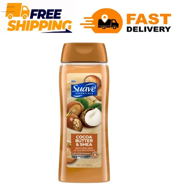 Suave Essentials Jabón Corporal, Cremosa Manteca de Cacao y Karité, 18 OZ Foto 1 de 4