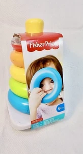 Fisher Price Rock & Stack Baby Classic Ring Stacking Learning Toy Infant Toddler - Picture 1 of 2