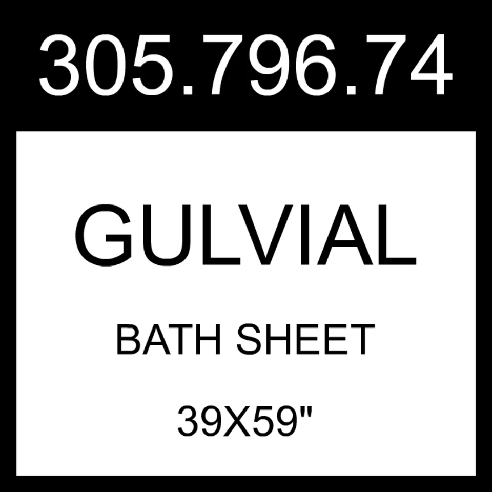 Lençol de banho IKEA GULVIAL preto 39x59" 305.796.74 - Imagem 1 de 1