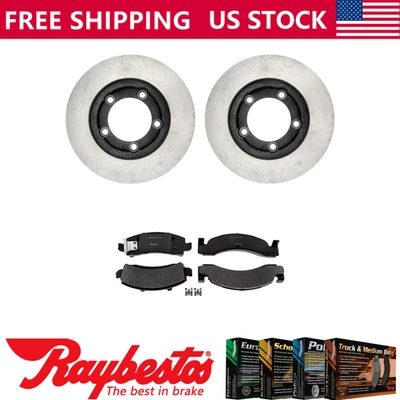 Передние тормозные диски + металлические тормозные колодки и оборудование для Chevrolet P30 1997-1999 годов выпуска - Изображение 1 из 4