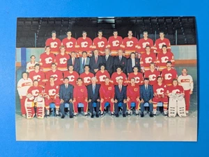 1989-90 Calgary Flames Postcard Team Picture - Bild 1 von 2