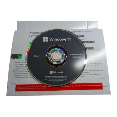 DVD Windows 11 Pro 64 bits | Llave original interior | Sellado de fábrica | Envío rápido Foto 1 de 4