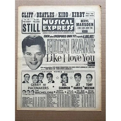 VARIOUS 1963 NME MAGAZINE SEPTEMBER 13 1963 - EDEN KANE Cover advert+/BEATLES/CL - Image 1 of 2