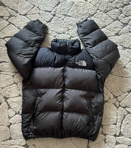 The North Face 1996 Retro Nuptse 700 Down Puffer Jacket Black Men’s Size L Euc - Picture 1 of 9