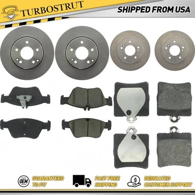 Kit de pastillas de freno delanteras y traseras para Mercedes-Benz E300 1996 1997 3,0 L Foto 1 de 2