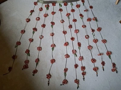 FADENVORHANG BLÜTEN BLUMEN GARDIENEN SELTEN - Bild 1 von 4