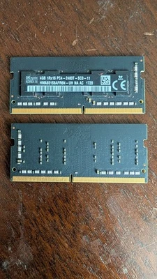 Kit de módulos de memoria originales Apple 8 GB (2x4 GB) Apple iMac 27" 5K PC4-2400T-SC0-11 Foto 1 de 3