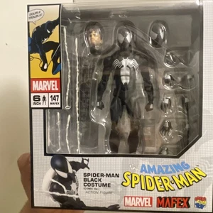 AUTHENTISCH Mafex Spider-Man schwarz Symbiont Venom Kostüm Comic Ver Figur 147 USA - Bild 1 von 3