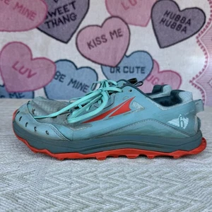 Size 8.5 - Altra Lone Peak 6 Womens Trail Shoes Green Orange Athletic Sneakers - Picture 1 of 12