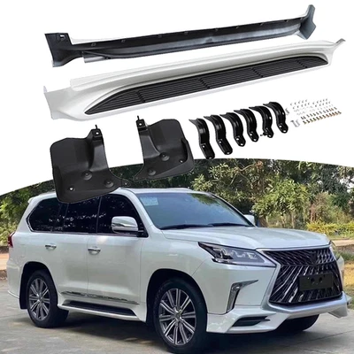 2 PIEZAS estriberas aptas para Lexus LX570 J200 2008-2021 peldaños laterales fijos barra Nerf Foto 1 de 4
