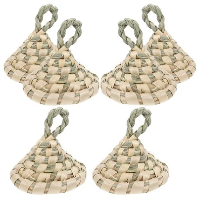  10 cappelli in miniatura in tessuto per artigianato Kit cappello di paglia fai - Immagine 1 di 4