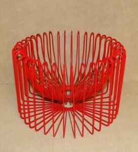 Vintage 1990s Tradig Ehlen Johansson Red Wire Fruit Bowl Basket IKEA Post Modern
