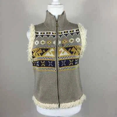 Chaleco Rachel Roy tejido nórdico con cremallera Foto 1 de 4