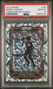 2022 Panini Prizm - Rookie Variation No Huddle Prizm #308 Drake London (RC) - Bild 1 von 2