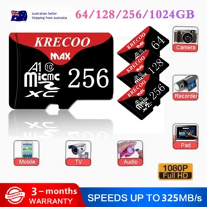 1TB Micro SD 256GB Memory Card High Speed Fast 4K Class10 U3 Flash TF Card Lot - Picture 1 of 17