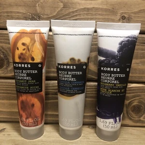 Lot 3 Korres Body Butter 1.69 oz Travel Size Variety Pack Cream Lotion SEALED - Picture 1 of 6