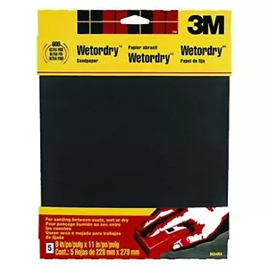 3M Wetordry Sandpaper, 9-Inch by 11-Inch, Assorted Grit, 5-Sheet - Picture 1 of 1