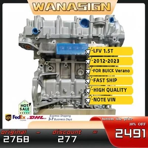 Conjunto de motor de bloque largo para Buick Enclave Verano Chevy Malibu LFV 2012-2023 1,5 T - Imagen 1 de 13