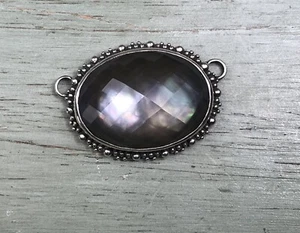 Stephen Dweck Sterling Silver And Faceted  Stone Signed Pendant - Picture 1 of 9