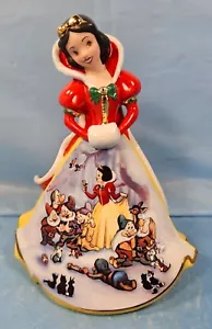 Disney 2008 Bradford Editions Invierno Princesa Blancanieves Figura Campana - Imagen 1 de 3