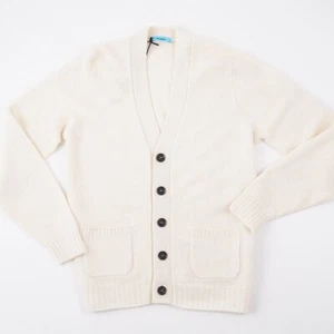 Drumohr F/W 24-25 Soft Knit Lambswool Wool Cardigan Sweater M (Eu 50) NWT - Picture 1 of 6