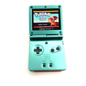 Green Game Boy Advance GBA SP Console AGS 101 Brighter Backlit LCD Console - Picture 1 of 6