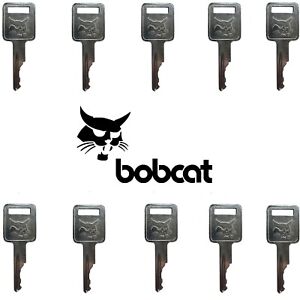 10 Bobcat Ignition & Door Keys 6693241 Excavator Skid Steer Loader Track Loader