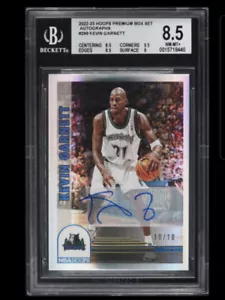 2022 HOOPS PREMIUM BOX SET KEVIN GARNETT AUTO 10/10 #299 BGS 8.5 NM-MT Pop 1 - Picture 1 of 2
