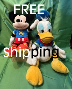 SET: Disney Jr Mickey Singing & Donald Duck Store Exclusive Plush Animal Toys - Picture 1 of 24
