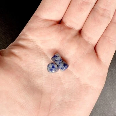 SALE - Blue Spot Jasper Double Flare Plugs 8g - 1" - Image 1 of 2