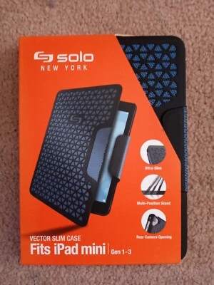 New Solo New York - Vector Slim Case Fits Ipad Mini Gen 1-3. #ACV230-20 Black - Image 1 of 2