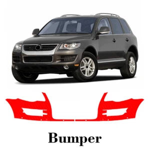 Front bumper PreCut PPF Paint Protection Film For Volkswagen Touareg 2007-2010 - Picture 1 of 7