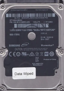 ST1000LM024 p/n: HN-M101MBB/AB4 s/n: S35 10/2015 SATA APPLE 655-1789G / SAMSUNG - Picture 1 of 4