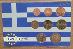 2009 GREECE EURO SET 1 CENT to 2 EUROS ISLANDS OF THE DODECANESE 8 COINS €3.88 - Picture 1 of 5