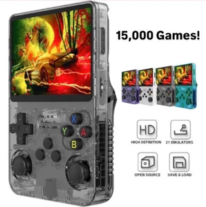 Xmas R36S Retro Handheld Video Game Console Linux System 3.5 Inch IPS Screen - Picture 1 of 15