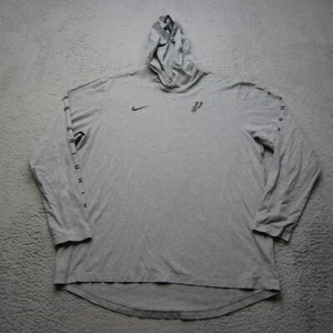 Felpa con cappuccio San Antonio Spurs uomo XL grigia basket NBA manica lunga Nike - Foto 1 di 11