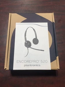 OEM Plantronics EncorePro HW520 Black Headband Headset P/N: 89434-01 Open Box - Zdjęcie 1 z 7