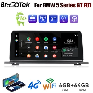 For BMW 5 Series GT F07 12.3'' 64G Android Car Stereo Carplay Radio GPS SAT Navi - Imagen 1 de 21