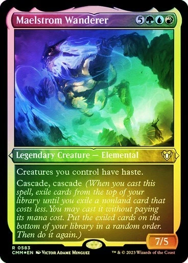 Maelstrom Wanderer FOIL ETCHED - 0583 - Rare- Commander Masters CMM MTG - Image 1 of 1